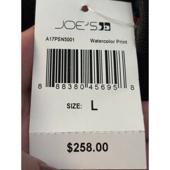 Joe's black floral bomber Jacket, large, NWT, colorful, effortless, sporty chic - Picture 6 of 6